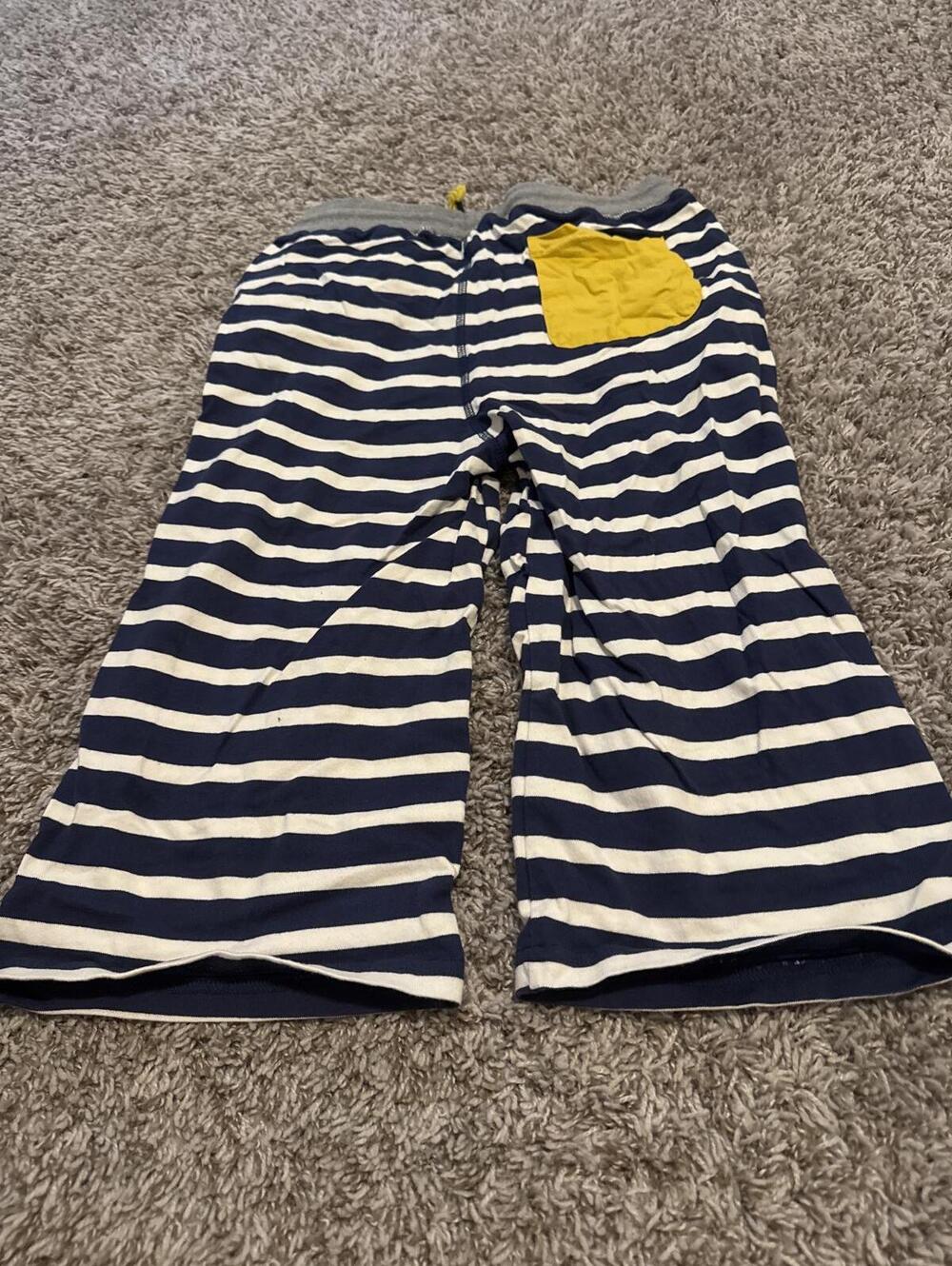Boden 14Y Kids Navy White Striped Jersey Baggies - Picture 3 of 3